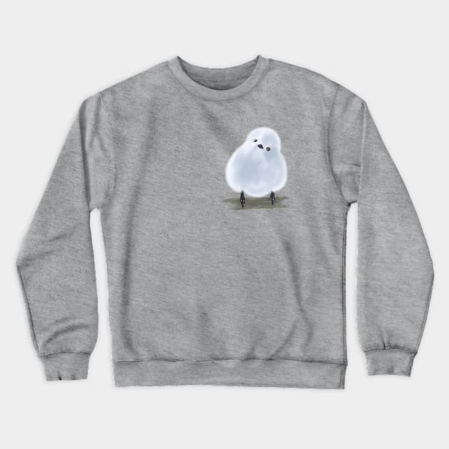 Fluffy snowball bird Crewneck Sweatshirt by Naara